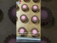 Der automatische mit einer Kruste bedeckende Mooncake bearbeiten chinesische Mooncake-Ausrüstung maschinell