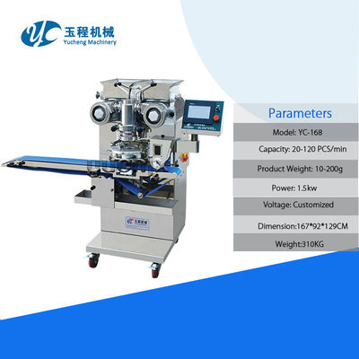 CE Auto Mooncake Encrusting Machine 1.5kw Crystal Mooncake Making Machine